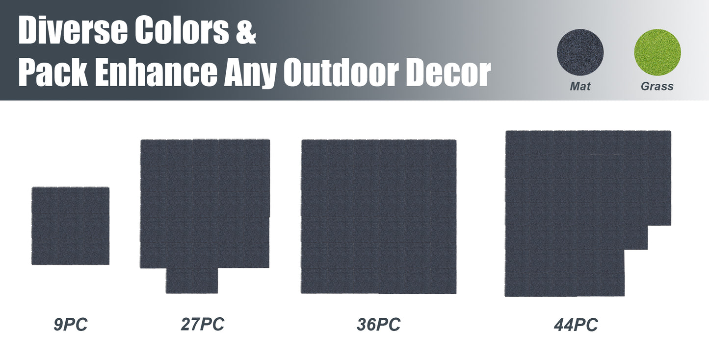Mat Plastic Deck Tiles