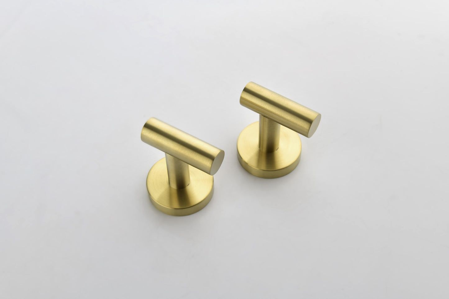 6-Pieces Brushed Gold Bathroom Hardware Set SUS304 Stainless Steel Round Wall Mounted Includes Hand Towel Bar,Toilet Paper Holder,Robe Towel Hooks,Bathroom Accessories Kit