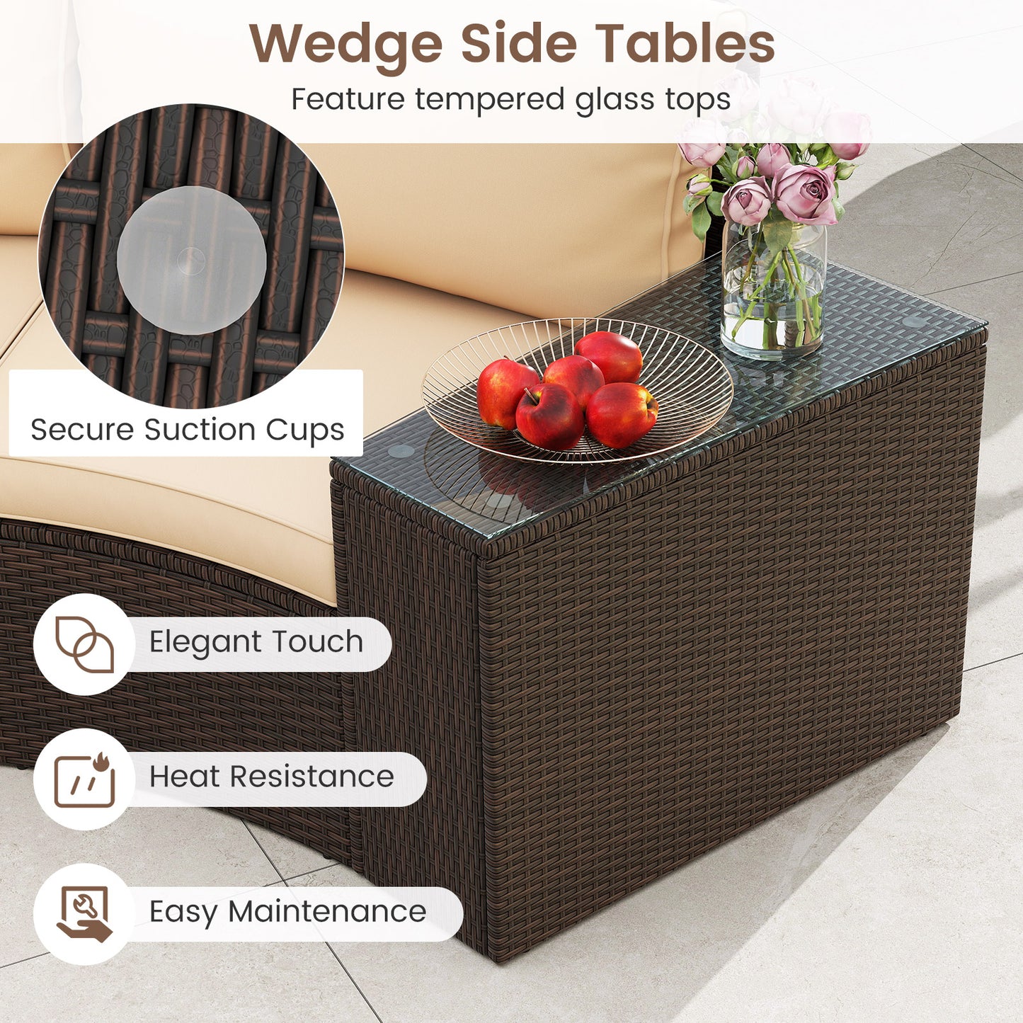 5 Pieces Patio Furniture Set