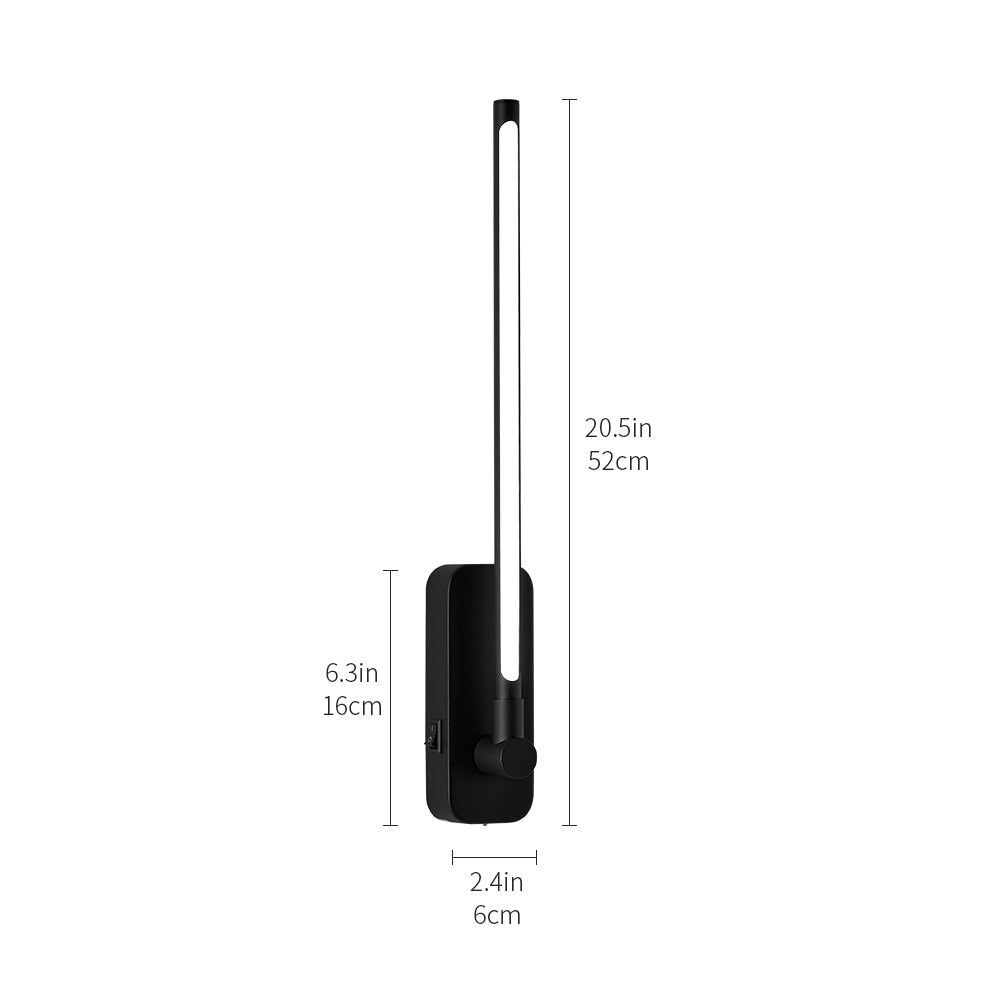 2-Pack Modern Wall Sconces with Dimmable 3-Color Lighting