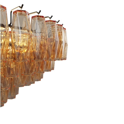 Modern Round Chandelier, 37" Extra Large Black Chandeliers for Dining Room, 14-Light with Tiered Smoke Glass Tubes Ceiling Light, Pendant Lighting Fixture for Living Room Bedroom Kitchen Island