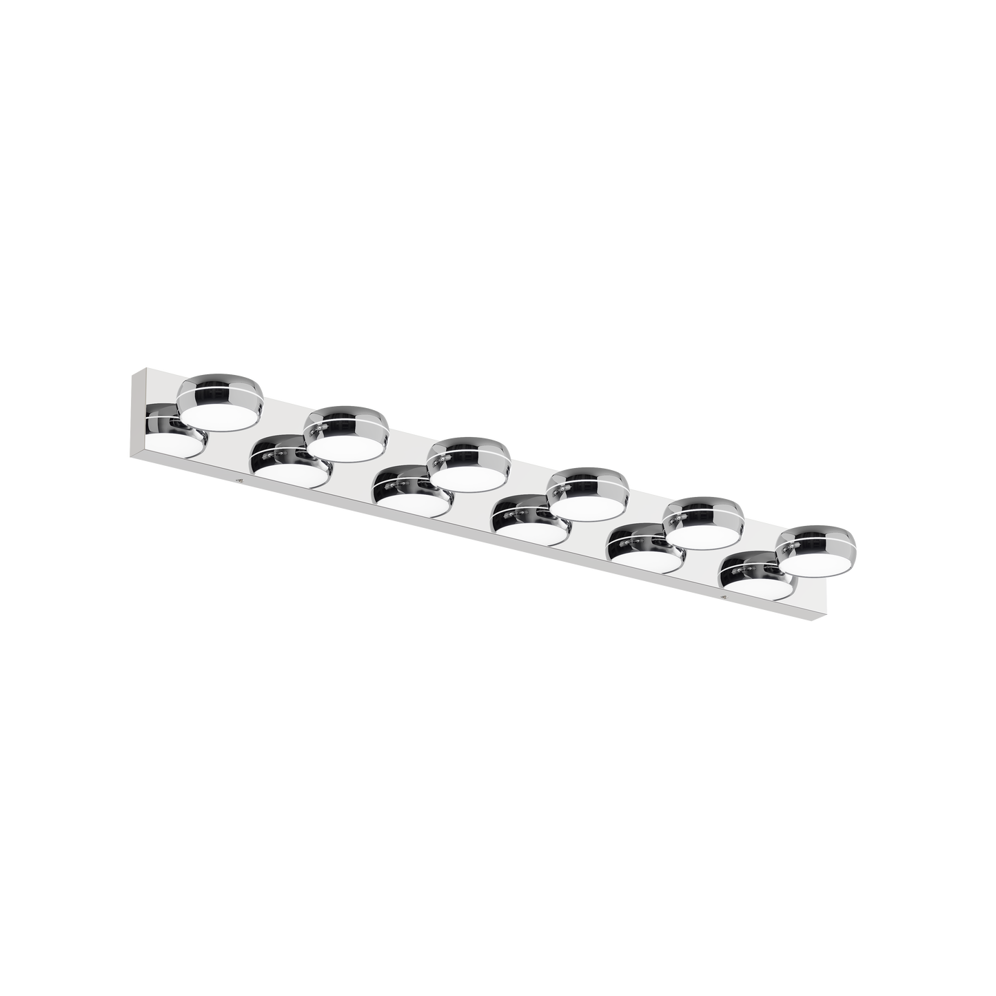 LED Vanity Lights 43in Bathroom Lights Fixtures over Mirror 6 Light LED Lighting Fixture for Bathroom 18W Mirror Lighting Fixture Modern Bath Light Bar Chrome Bath