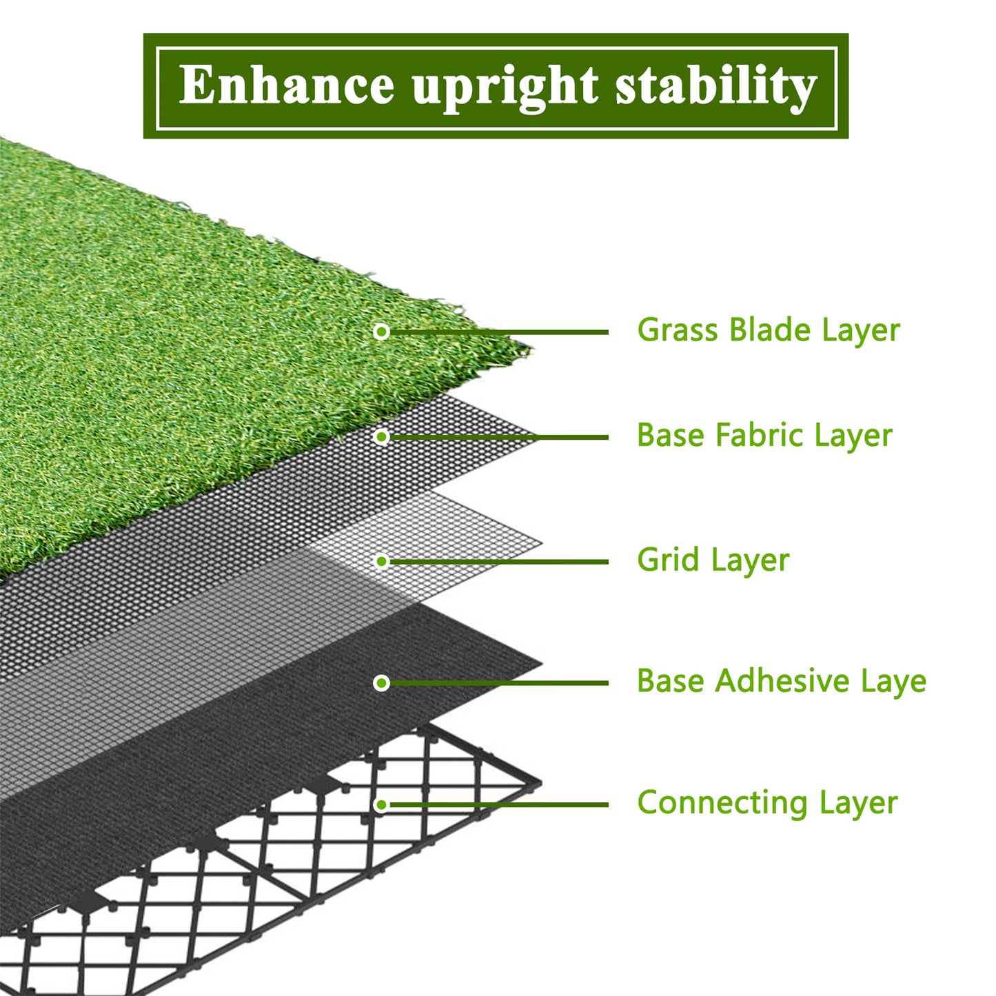 Grass Plastic Deck Tiles