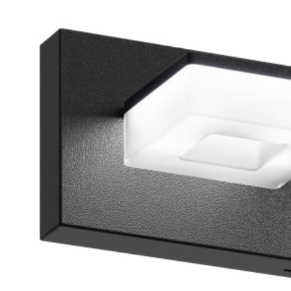 LED Modern Bathroom Vanity Light Fixtures (6-Light, 39-Inch), Matte Black Modern Acrylic Bathroom Wall Lighting Fixtures Over Mirror (Cool White 6000K)
