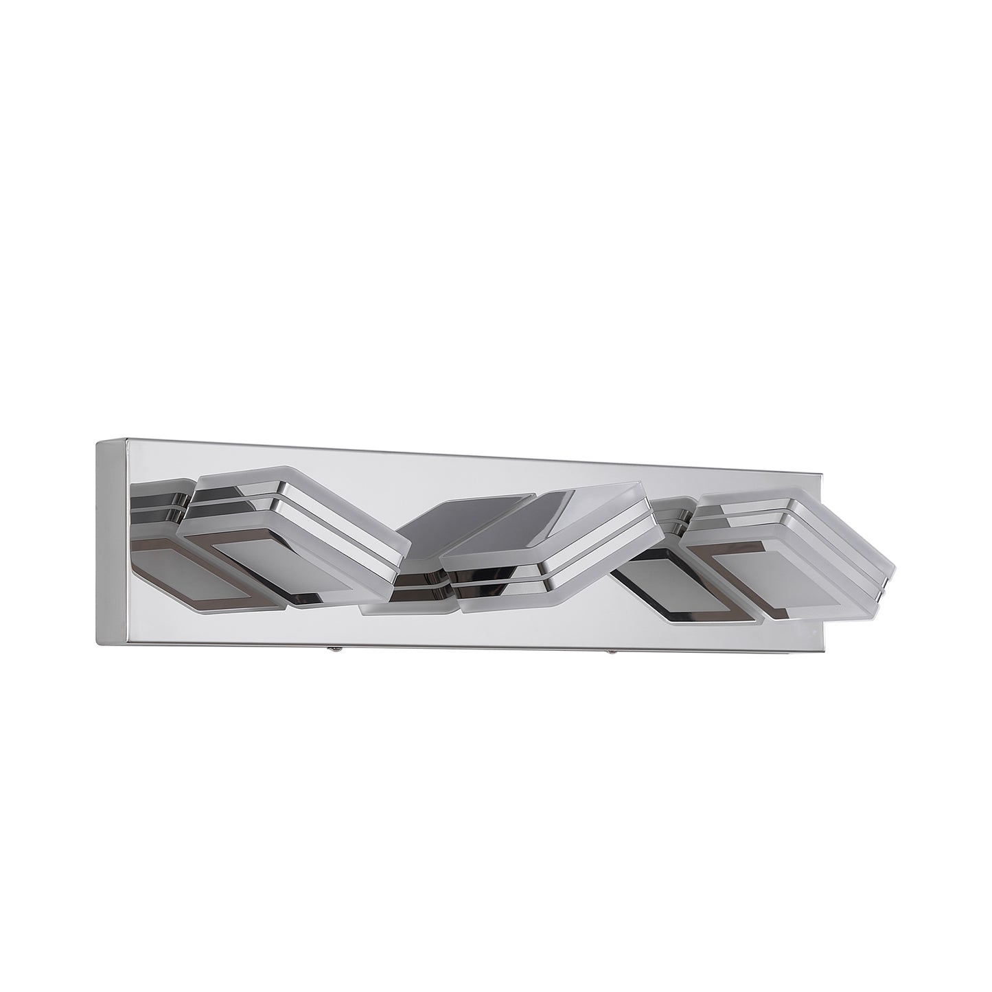 Chrome Vanity Light Fixtures 3 Lights Up and Down LED Modern Bathroom Vanity Lights Over Mirror Acrylic Bath Wall Lighting
