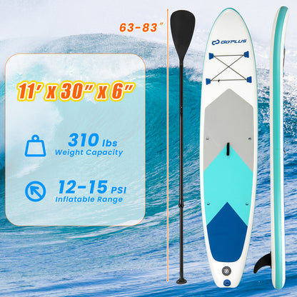 11 Feet Premium SUP Inflatable Stand Up Paddle Board with Accessories-L