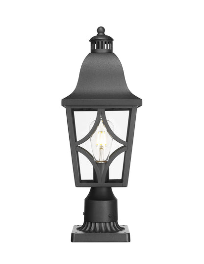 Outdoor Post Lights Lamp Post Light Fixture, Waterproof Aluminum Housing with Glass, Fence Post Deck Lighting for Garden, Patio, Pathway (1 pack)