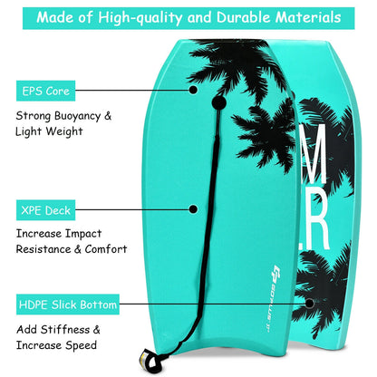 33 Inch/37 Inch/41 Inch Lightweight Super Surfing Bodyboard-S