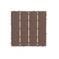 Plastic Interlocking Deck Tiles,44 Pack Patio Deck Tiles,12"x12" Square Waterproof Outdoor All Weather Use, Patio Decking Tiles for Poolside Balcony Backyard, Brown