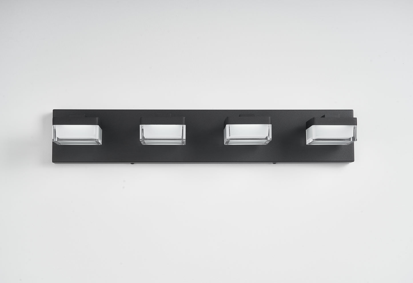 24.8'' 4-Light Dimmable LED Bathroom Vanity Light with Square Shades