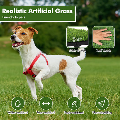 30 PCS Interlocking Artificial Grass Tiles