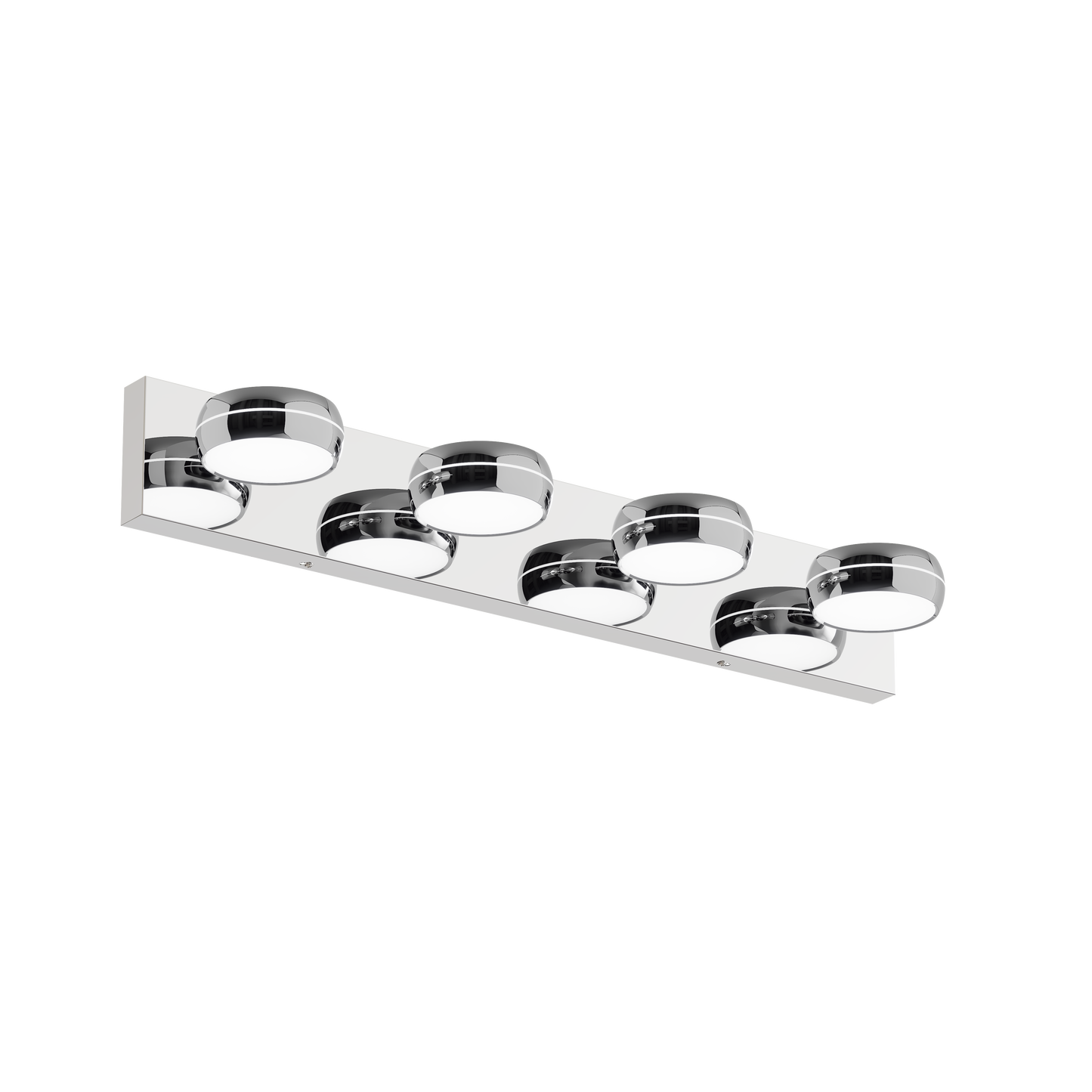 LED Vanity Lights 28in Bathroom Lights Fixtures over Mirror 4 Light LED Lighting Fixture for Bathroom 18W Mirror Lighting Fixture Modern Bath Light Bar Chrome Bath
