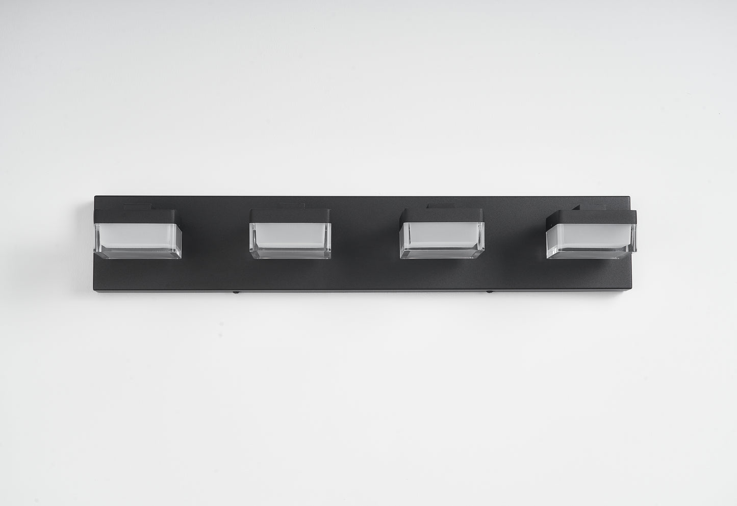 24.8'' 4-Light Dimmable LED Bathroom Vanity Light with Square Shades