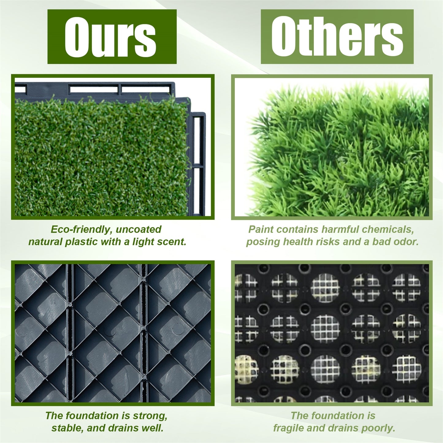 Grass Plastic Deck Tiles