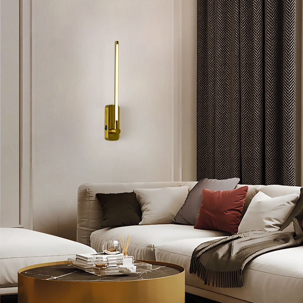 2-Pack Modern Wall Sconces with Dimmable 3-Color Lighting