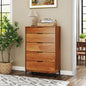 5-Drawer Dresser with Interlock System for Bedroom Living Room-Cherry