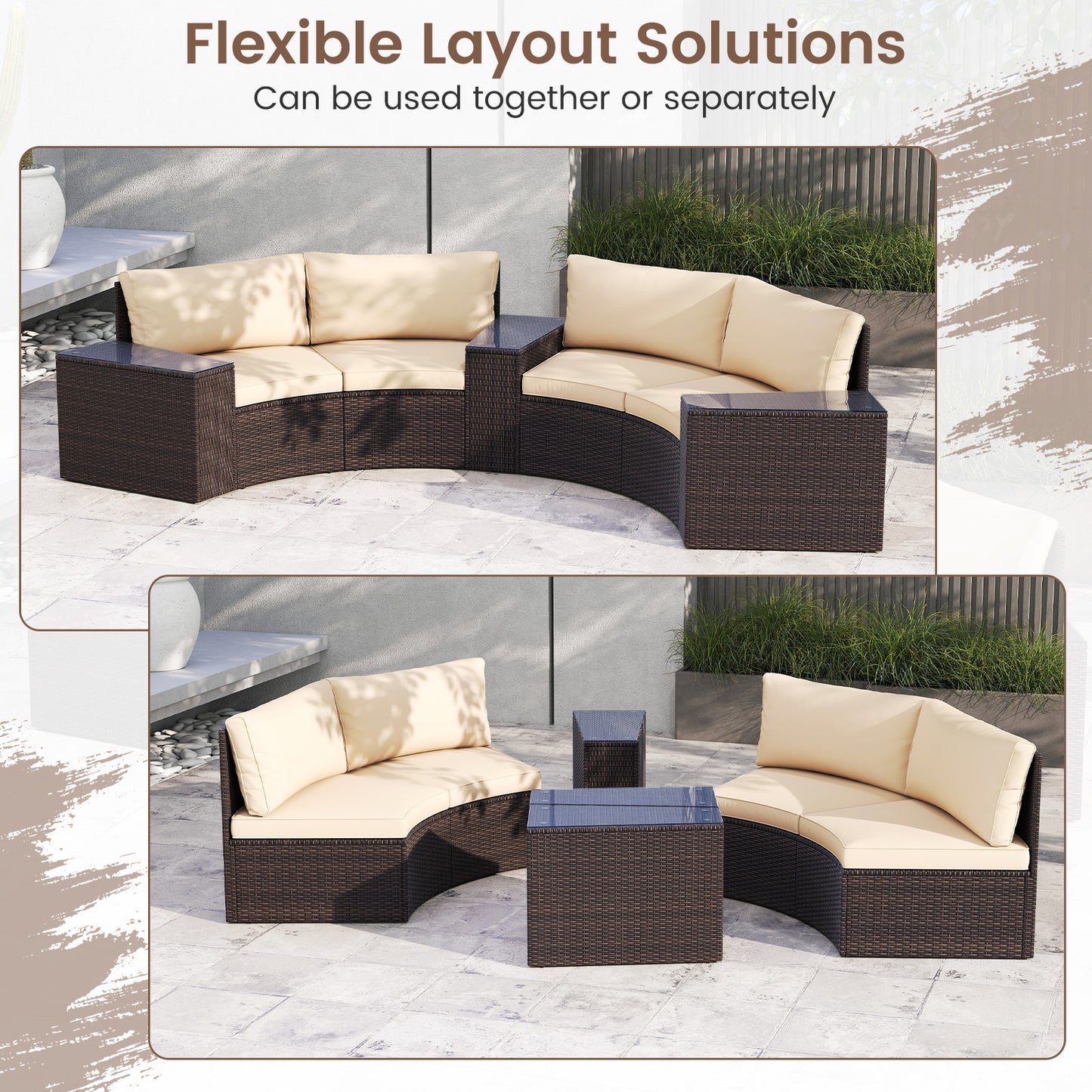 5 Pieces Patio Furniture Set