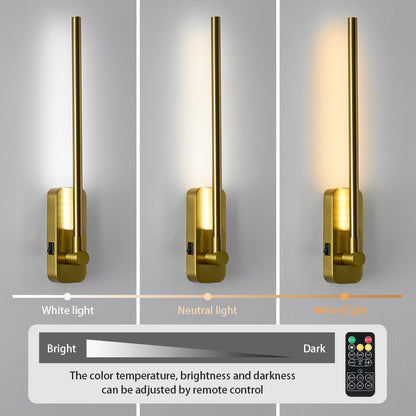 2-Pack Modern Wall Sconces with Dimmable 3-Color Lighting