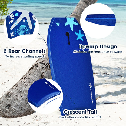 41 Inch Lightweight Super Portable Surfing Bodyboard-S