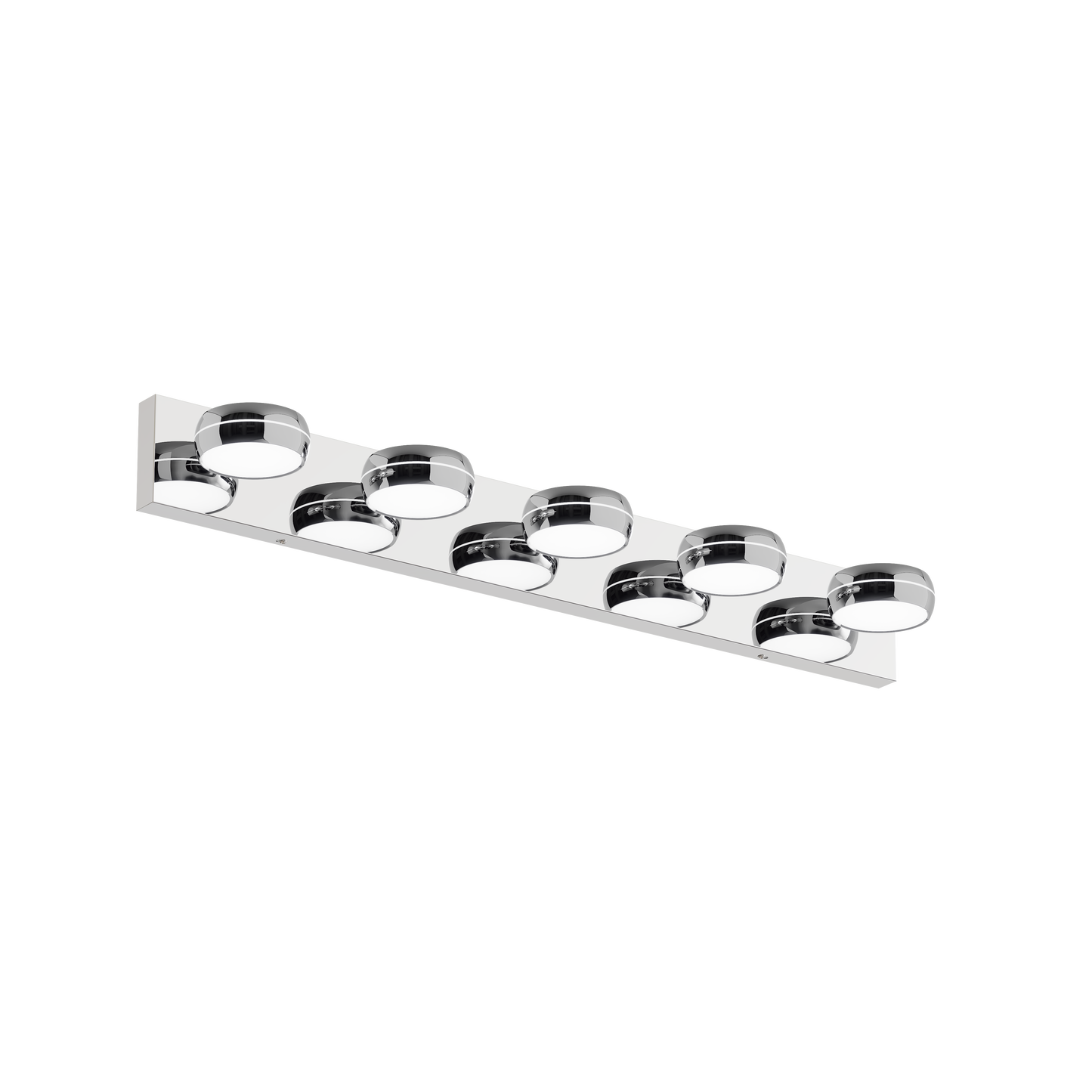 LED Vanity Lights 35in Bathroom Lights Fixtures over Mirror 5 Light LED Lighting Fixture for Bathroom 18W Mirror Lighting Fixture Modern Bath Light Bar Chrome Bath