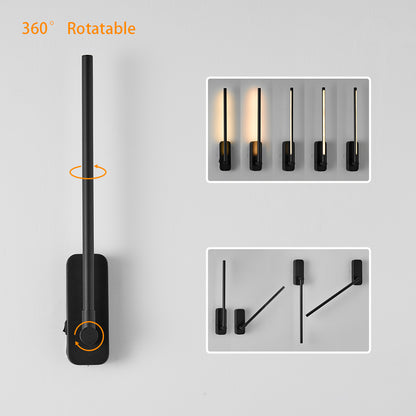 2-Pack Modern Wall Sconces with Dimmable 3-Color Lighting