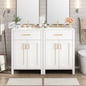 Modern 48-Inch Bathroom Vanity with Ceramic Sink, Soft-Close Doors, Flip Drawer, Double-Layer Door Shelves, Elegant Storage Solution