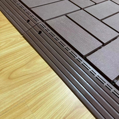 Auxiliary products for splicing plastic floors,30edge sealing strips and 4corners, brown