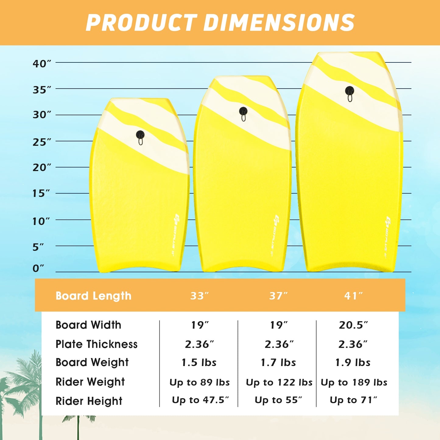 Lightweight Super Bodyboard Surfing with EPS Core Boarding-L