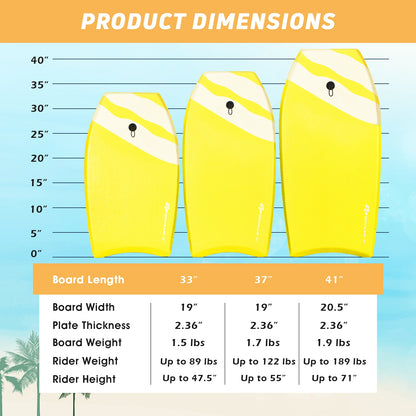 Lightweight Super Surfing Bodyboard with EPS Core Boarding-S