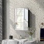 20 x30 Inch Multi-Functional Bathroom Mirror Cabinet with Adjustable Shelves-Black
