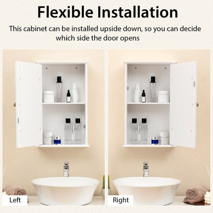 Bathroom Wall Cabinet with Single Mirror Door