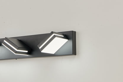 Modern Chrome LED Vanity Light, 3-Lights Wall Sconce for Bathroom and Mirror, Sleek Minimalist Design, Energy-Efficient, Easy to Install