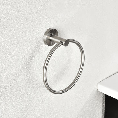 5 Piece Bathroom Towel Rack Set Wall Mount