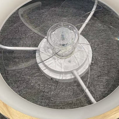 20 Inchs Low Profile Ceiling Fans with Lights and Remote Flush Mount Wooden Ceiling Fan and Light,3000-6000K Dimmable LED Fan Lighting Timing 6 Speeds Reversible Small Fans Light for Bedroom