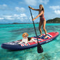 Inflatable Paddle Board with Removable Fin and Backpack-B