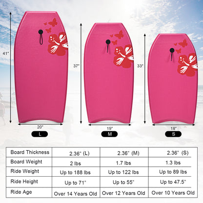 Lightweight Bodyboard Surfing with Leash EPS Core Boarding IXPE-L